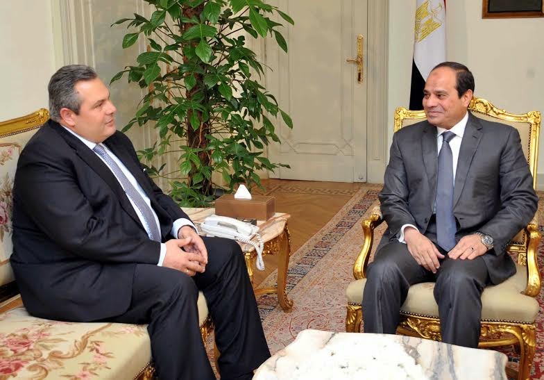 Συνομιλίες ΥΕΘΑ Πάνου Καμμένου με τον Πρόεδρο της Αιγύπτου Abdel Fattah Al Sisi - Φωτογραφία 2