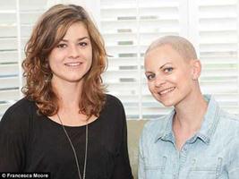 Δώρισε τα μαλλιά της στην καρκινοπαθή φίλη της! - Φωτογραφία 1