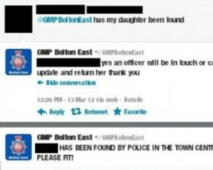Αστυνομικοί ενημέρωσαν πρώτα το Twitter και μετά τους γονείς ότι βρήκαν την κόρη τους! - Φωτογραφία 1