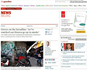 Guardian: Οι νέοι Έλληνες βλέπουν το μέλλον τους να γίνεται καπνός - Φωτογραφία 1