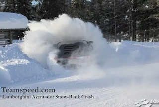 VIDEO: Mία Lamborghini Aventador... κρασάρει πάνω σε βουνό από χιόνι! - Φωτογραφία 1