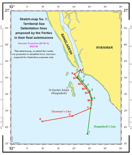 ΔΔΔΘ: Απόφαση διαιτησίας για τον καθορισμό της γραμμής θαλάσσιων συνόρων μεταξύ του Μπανγκλαντές και της Μιανμάρ (Βιρμανίας) - Φωτογραφία 3