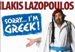 Παραλίγο να διακοπεί η παράστασή του Λάκη Λαζόπουλου Sorry I am Greek εξαιτίας της… Μέρκελ! - Φωτογραφία 1