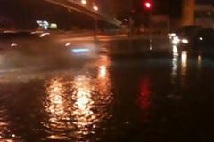 Φωτογραφίες από την πλημμυρισμένη Περιφερειακή Θεσσαλονίκης