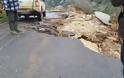 Απίστευτες εικόνες καταστροφής από τη νεροποντή στα Χανιά - Μεγάλες ζημιές στο οδικό δίκτυο - Φωτογραφία 6