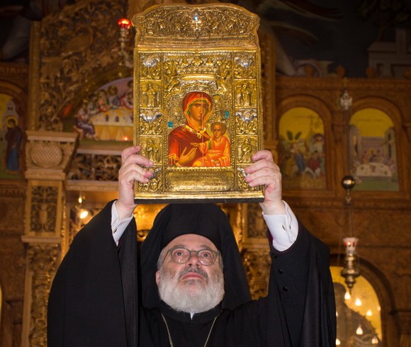 Στην υποδοχή της εικόνας της Παναγίας Σουμελά στην Ορεστιάδα ο Δκτης του Δ'ΣΣ Αντγος Γεώργιος Καμπάς - Φωτογραφία 7