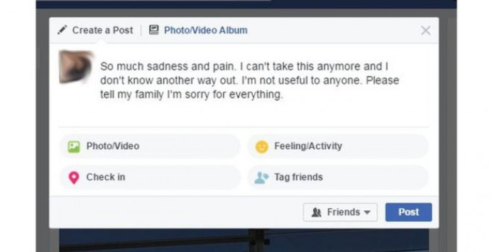 H τεχνητή νοημοσύνη του Facebook μπορεί να εντοπίσει χρήστες με τάσεις αυτοκτονίας! - Φωτογραφία 1