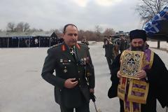 Ο Μητροπολίτης Λαγκαδά ευλόγησε την αλλαγή διοίκησης στην 34η Μ/Κ Ταξιαρχία (ΦΩΤΟ)