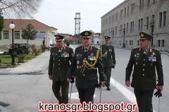 Φωτό από την τελετή παράδοσης - παραλαβής Διοίκησης Σχολής Μονίμων Υπαξιωματικών