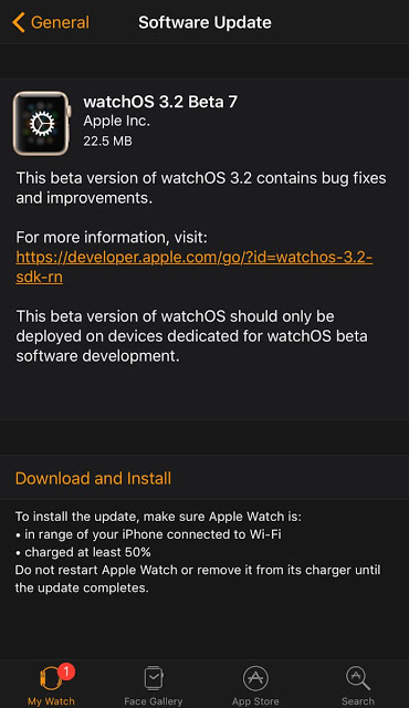 Η Apple κυκλοφόρησε το watchOS 3.2 beta 7 - Φωτογραφία 3