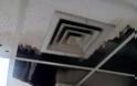 Πρωτοφανές περιστατικό σήμερα στο ΙΚΑ Βόλου έφυγε το ταβάνι και έπεσε στο κεφάλι πολιτών [photos] - Φωτογραφία 3