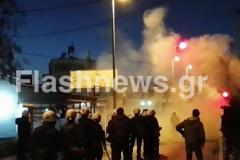 Επεισόδια έξω από τα νέα γραφεία της Χ.Α στα Χανιά [photos+video]