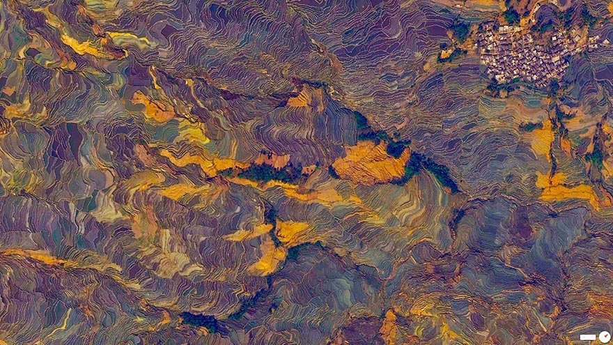 Εκπληκτικά τοπία του πλανήτη από δορυφόρο, που θυμίζουν πίνακες ζωγραφικής [photos] - Φωτογραφία 5