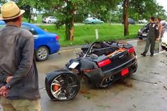 Τροχαίο που κόβει την ανάσα - Lamborghini Gallardo κόπηκε στα δύο [photos]