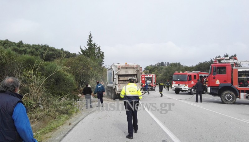 Νεκρός οδηγός απορριμματοφόρου μετά από τροχαίο στην εθνική Χανίων- Κισάμου - Φωτογραφία 10