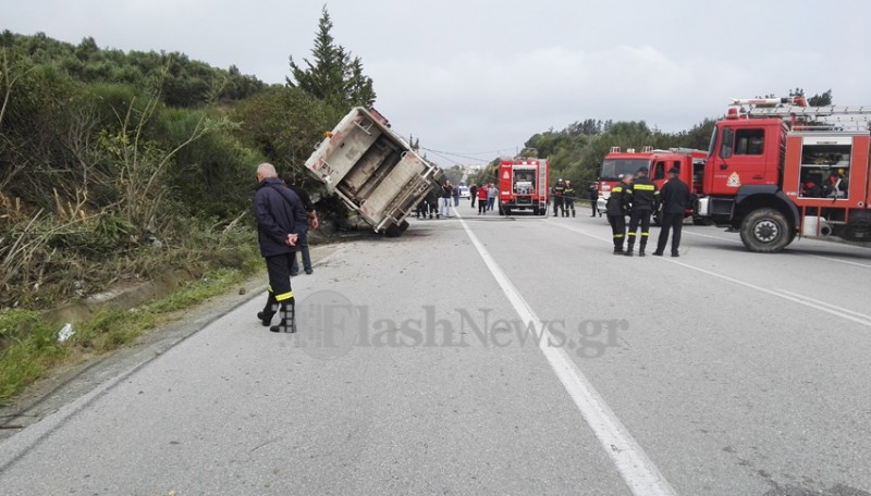 Νεκρός οδηγός απορριμματοφόρου μετά από τροχαίο στην εθνική Χανίων- Κισάμου - Φωτογραφία 8