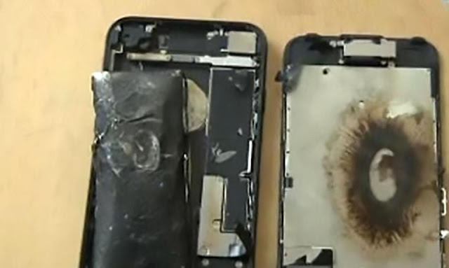 Μια ακόμη έκρηξη του iphone 7 κατά την φόρτιση - Φωτογραφία 1