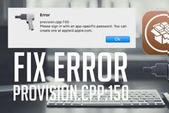 Πως να διορθώσετε το πρόβλημα provision.cpp:150 του cydia impactor
