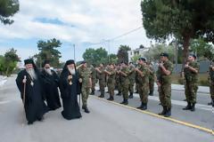 Επίσκεψη Μακαριώτατου Αρχιεπισκόπου Αθηνών και Πάσης Ελλάδος κ.κ. Ιερώνυμου Β΄ στο Στρατόπεδο ΝΤΑΛΙΠΗ