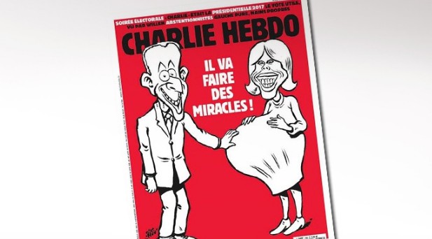 Εξοργίζει η «εγκυμοσύνη» της Πρώτης Κυρίας της Γαλλίας στο πρωτοσέλιδο του Charlie Hebdo - Φωτογραφία 1
