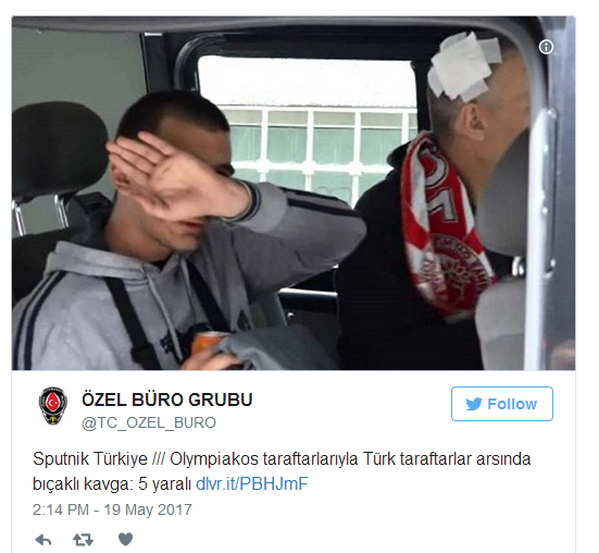 Επεισόδια στην Ταξίμ. Χτύπησαν οπαδούς του Ολυμπιακού - Συλλήψεις τουλάχιστον τεσσάρων Τούρκων οπαδών (Vids) - Φωτογραφία 2