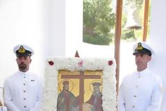 Η εορτή των Αγίων Κωνσταντίνου και Ελένης στο Ναύσταθμο Σαλαμίνας