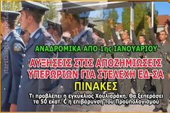 Αυξήσεις στα Νυχτερινά-Κυριακές-Αργίες για στελέχη ΕΔ-ΣΑ και δημόσιους υπαλλήλους (ΕΓΚΥΚΛΙΟΣ-ΠΙΝΑΚΕΣ)