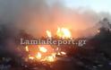 Κλειστός ο δρόμος Λαμίας - Δομοκού - Πετροπόλεμος και φωτιές στην Καμηλόβρυση - Φωτογραφία 2