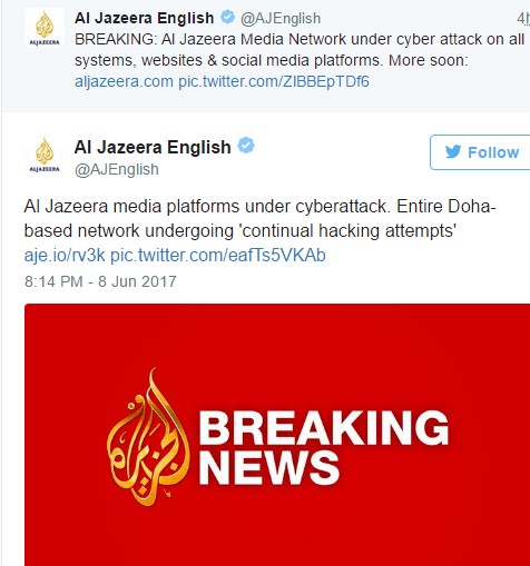 «Κατέρρευσε» το Al Jazeeraν- Χάκαραν όλο το δίκτυο - Φωτογραφία 2