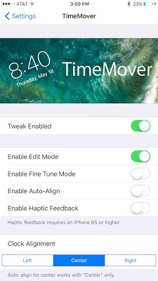 TimeMover: Cydia tweak new....Διαμορφώστε την ώρα στην οθόνη κλειδώματος όπως θέλετε - Φωτογραφία 3