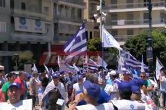 Μπλόκο στο κέντρο της πόλης από τους οπαδούς του Σώρρα - Πορεία αυτοκινήτων με Ελληνικές Σημαίες από το πρωί [photos]