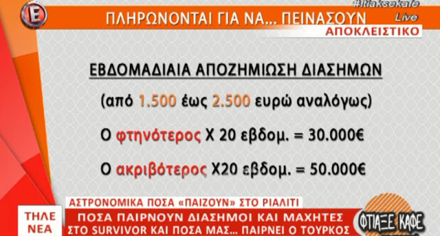 Survivor: Αυτά τα λεφτά παίρνουν Διάσημοι και Μαχητές - Αμύθητα τα κέρδη... [photosvideo] - Φωτογραφία 2