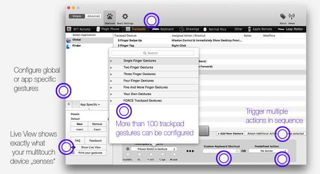BetterTouchTool: Ξεκλειδώστε τις δυνατότητες του Trackpad στο Mac σας - Φωτογραφία 5