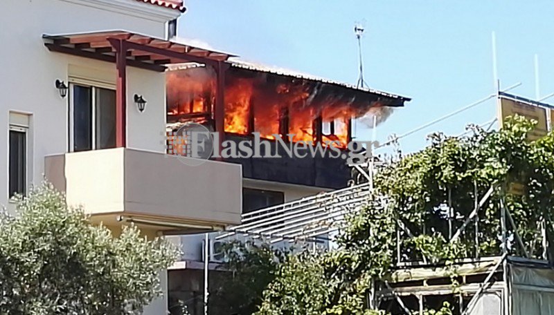 Κάηκε σχεδόν ολοσχερώς σπίτι στα Χανιά [photo] - Φωτογραφία 3