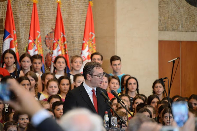 Ο ΥΕΘΑ Πάνος Καμμένος στην τελετή ανάληψης καθηκόντων του Προέδρου της Σερβίας Aleksandar Vucic στο Βελιγράδι - Φωτογραφία 5