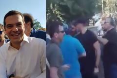 Κοζάνη: Άγρια επεισόδια παρουσία Τσίπρα  Ξύλο αστυνομικών - συγκεντρωμένων και φέρετρα [video]