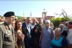 Ο ΥΕΘΑ Πάνος Καμμένος στη Λειτουργία της οικογένειας της Αρχιλοχία Βασιλικής Πλεξίδα