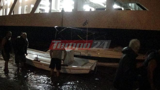Ρίο: Οι βάρκες βγήκαν στην στεριά - Λύθηκαν φέρυ λόγω της σφοδρής κακοκαιρίας - Φωτογραφία 7
