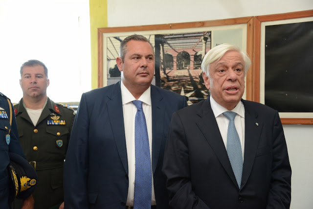 Φωτογραφίες από την επίσκεψη της ΑΕ Προέδρου της Δημοκρατίας, του ΥΕΘΑ και του Αρχηγού ΓΕΕΘΑ στη Χίο, το φυλάκιο της Παναγιάς και τη Λήμνο - Φωτογραφία 4