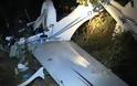 Οι πρώτες εικόνες από την πτώση του αεροσκάφους με δύο νεκρούς στη Λάρισα – BINTEO