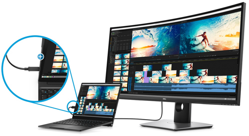 Dell UltraWide monitor ανάλυσης 3840x1600 - Φωτογραφία 1