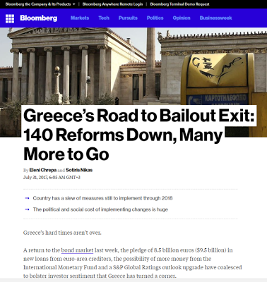 Bloomberg: Η Ελλάδα δεν έχει γυρίσει σελίδα -Οι δυσκολίες δεν έχουν τελειώσει - Φωτογραφία 2