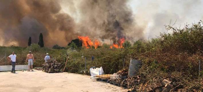 Εκτός ελέγχου πυρκαγιά στην Πρέβεζα που απειλεί οικισμό -Κάηκαν εργοστάσιο και θερμοκήπια - Φωτογραφία 1