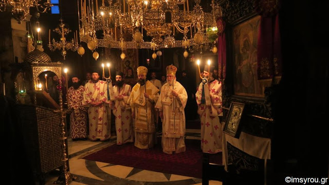 9538 - Ο λαμπρός εορτασμός της Μεταμόρφωσης του Σωτήρος στην πανηγυρίζουσα Ιερά Μονή Παντοκράτορος Αγίου Όρους (φωτογραφίες) - Φωτογραφία 29