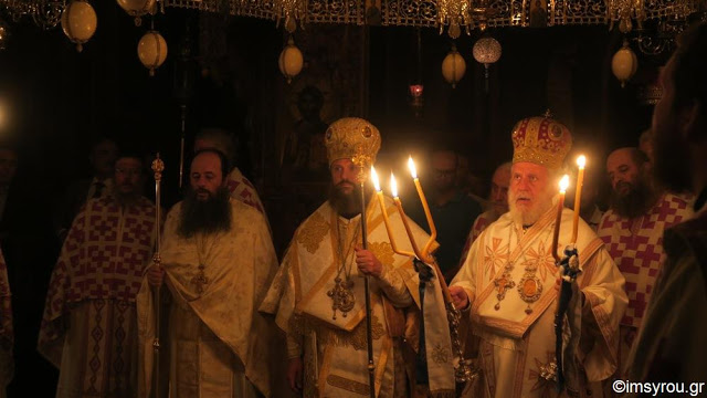 9538 - Ο λαμπρός εορτασμός της Μεταμόρφωσης του Σωτήρος στην πανηγυρίζουσα Ιερά Μονή Παντοκράτορος Αγίου Όρους (φωτογραφίες) - Φωτογραφία 31
