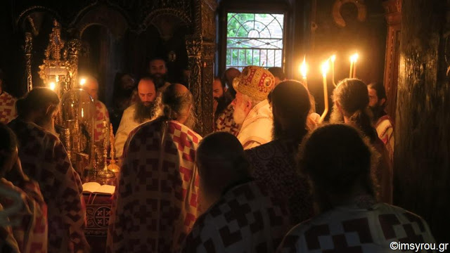 9538 - Ο λαμπρός εορτασμός της Μεταμόρφωσης του Σωτήρος στην πανηγυρίζουσα Ιερά Μονή Παντοκράτορος Αγίου Όρους (φωτογραφίες) - Φωτογραφία 33
