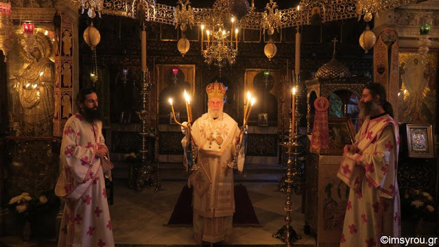 9538 - Ο λαμπρός εορτασμός της Μεταμόρφωσης του Σωτήρος στην πανηγυρίζουσα Ιερά Μονή Παντοκράτορος Αγίου Όρους (φωτογραφίες) - Φωτογραφία 35