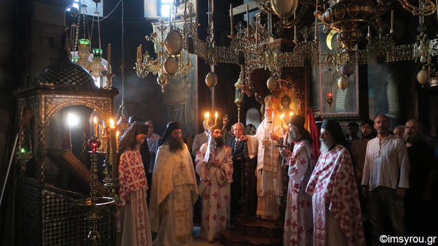 9538 - Ο λαμπρός εορτασμός της Μεταμόρφωσης του Σωτήρος στην πανηγυρίζουσα Ιερά Μονή Παντοκράτορος Αγίου Όρους (φωτογραφίες) - Φωτογραφία 45