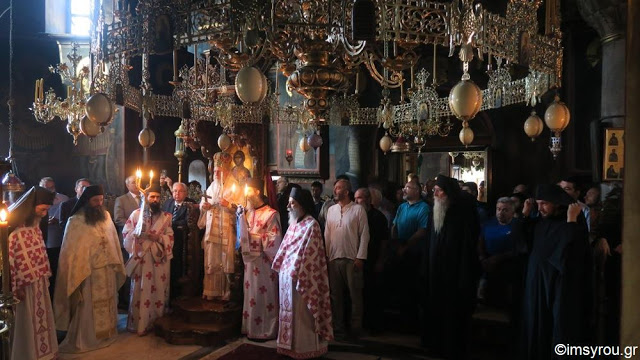 9538 - Ο λαμπρός εορτασμός της Μεταμόρφωσης του Σωτήρος στην πανηγυρίζουσα Ιερά Μονή Παντοκράτορος Αγίου Όρους (φωτογραφίες) - Φωτογραφία 46
