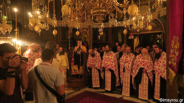 9538 - Ο λαμπρός εορτασμός της Μεταμόρφωσης του Σωτήρος στην πανηγυρίζουσα Ιερά Μονή Παντοκράτορος Αγίου Όρους (φωτογραφίες) - Φωτογραφία 9